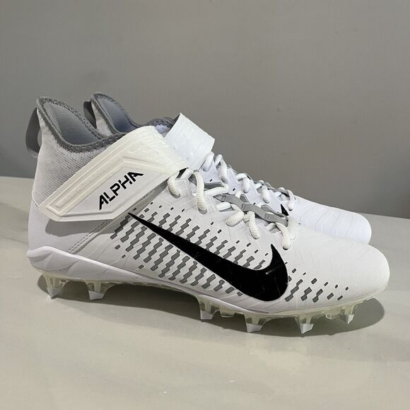 Nike Alpha Menace Pro 2 Mid Football Cleats AQ3209-100 Men’s Size 12 - Picture 1 of 9